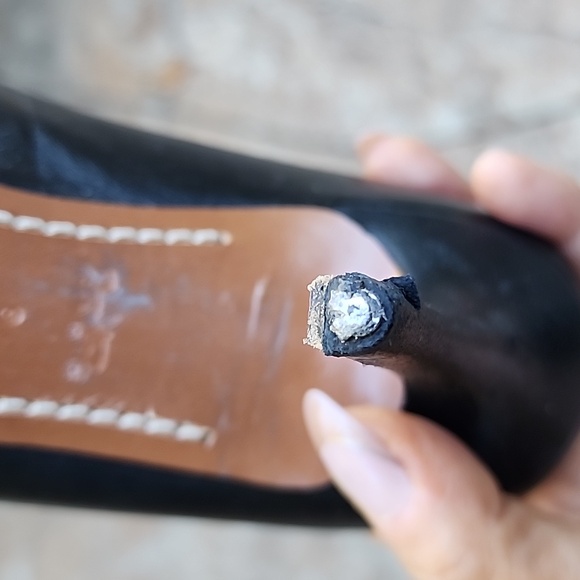 Coach Waverly 85 MM black leather heel - Picture 10 of 13